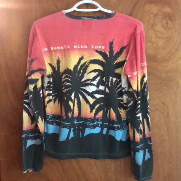 Boho Chic From Hawaii with Love Long Sleeve Tee ~ Women’s - Picture 6 of 9